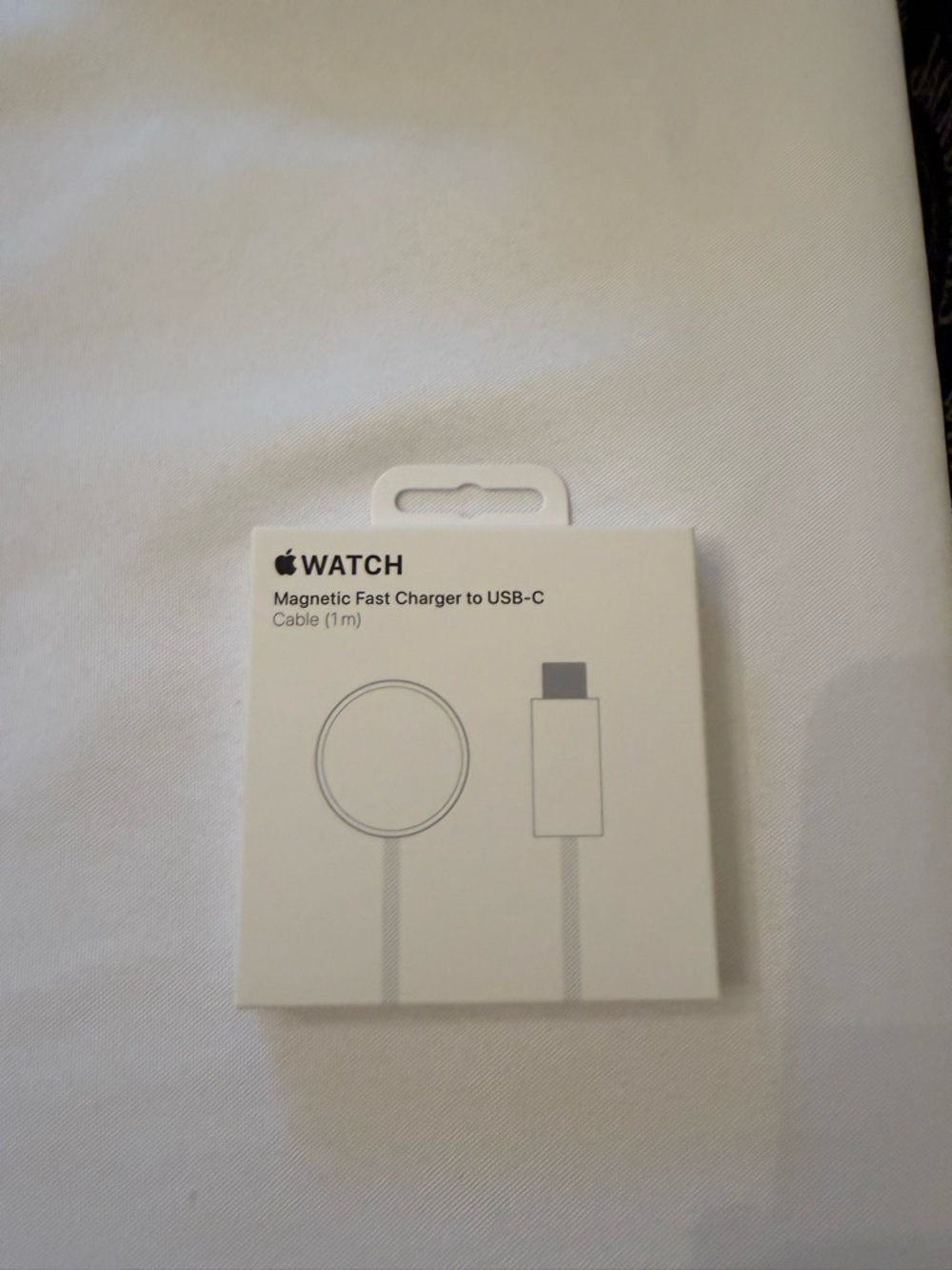 Apple Store White Braided Magnetic Fast Charging Cable with USB-C